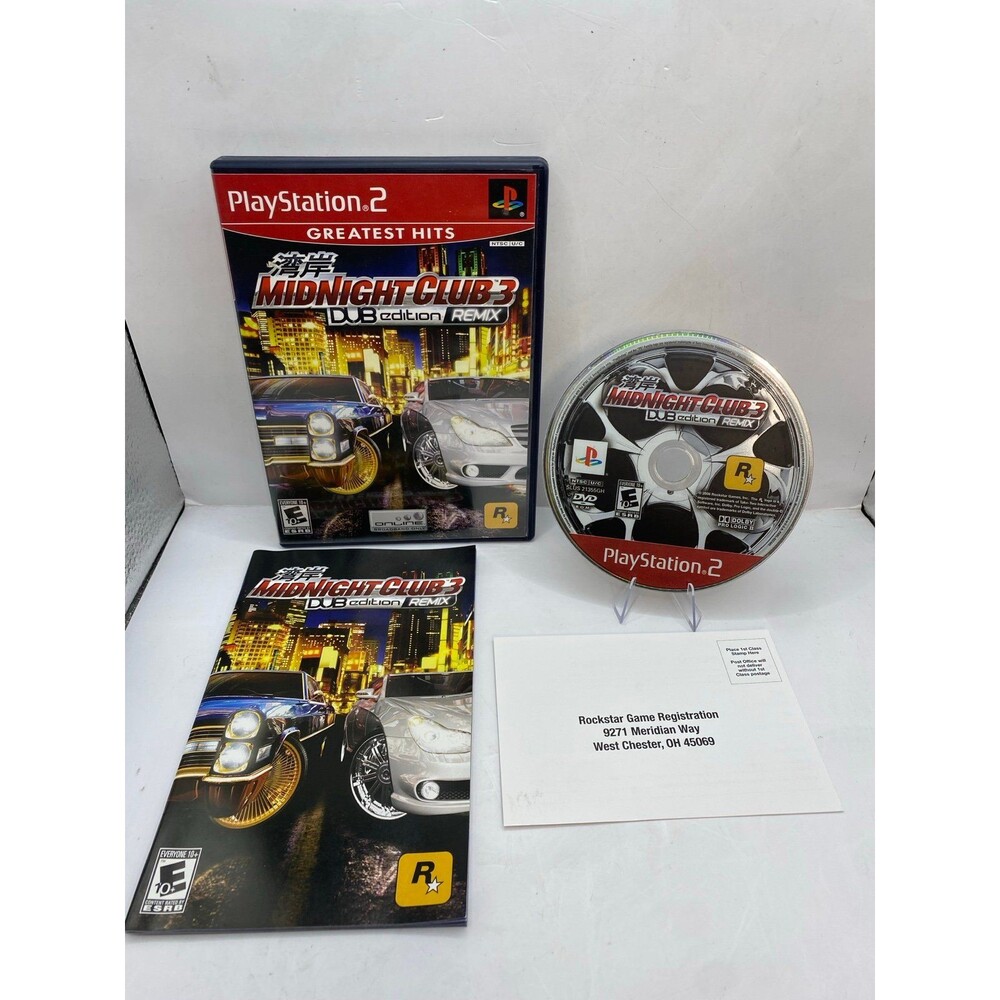 Midnight Club 3 Dub Edition Remix Sony PlayStation 2 PS2 Complete Reg card mint